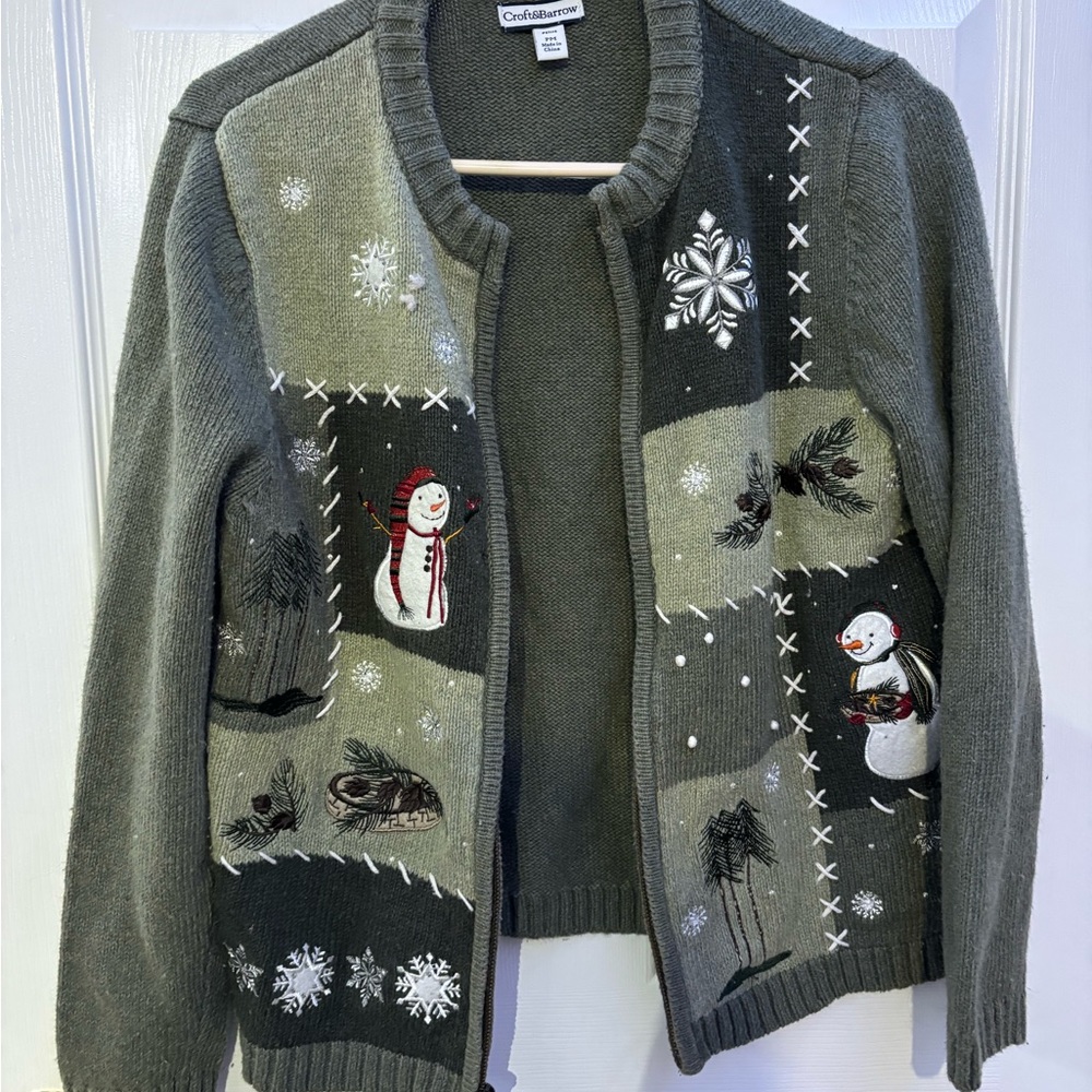 Croft & Barrow Heather Gray Knit Pullover